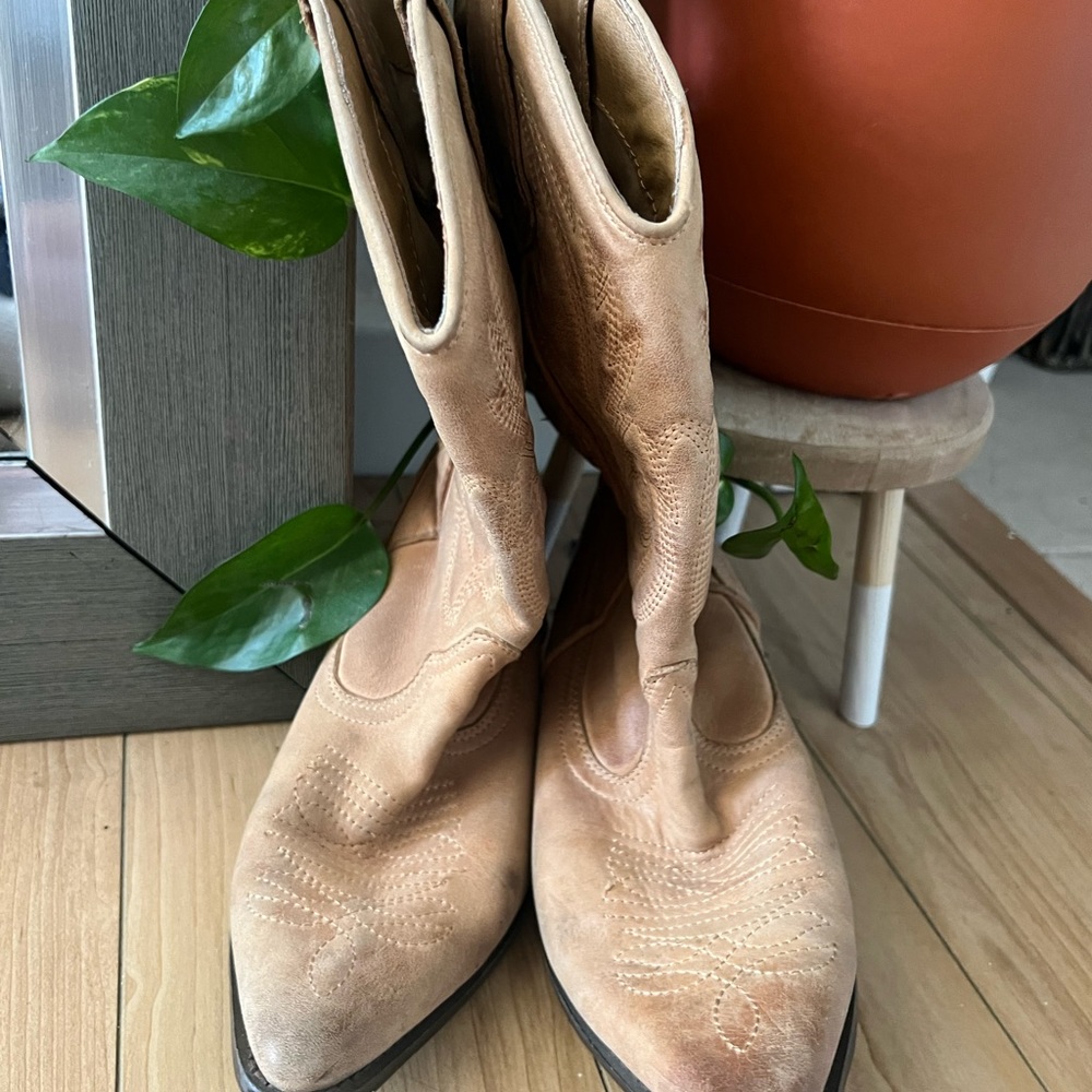 Aldo Cowboy Ankle Boots